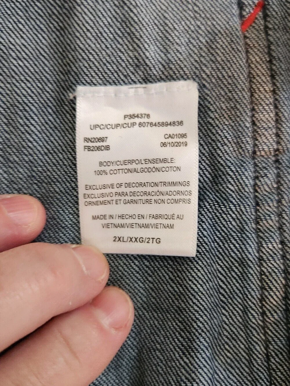 Dickies Jean Bib Overalls, Sz 2XL